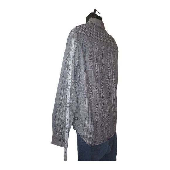 Gin Tonic Button Up Long‎ Sleeve Striped Sz M Shirt Men - Picture 4 of 7